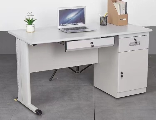 वुड इंटीग्रेटेड मेटल कंप्यूटर डेस्क टेबल W1200mm ऑफिस फर्नीचर