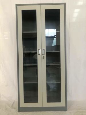 कार्यालय फर्नीचर स्टील फाइलिंग कैबिनेट धातु 2 दरवाजा अलमारी इस्पात भंडारण फ़ाइल कैबिनेट