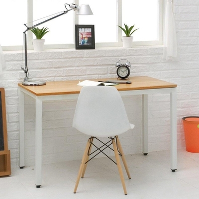 घर का काम सफेद सिंगल ऑफिस टेबल वुडन कंप्यूटर टेबल डेस्क