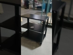 रोलिंग पहियों के साथ 3 लेयर मेटल स्टील रैक एडजस्टेबल स्टोरेज शेल्फ